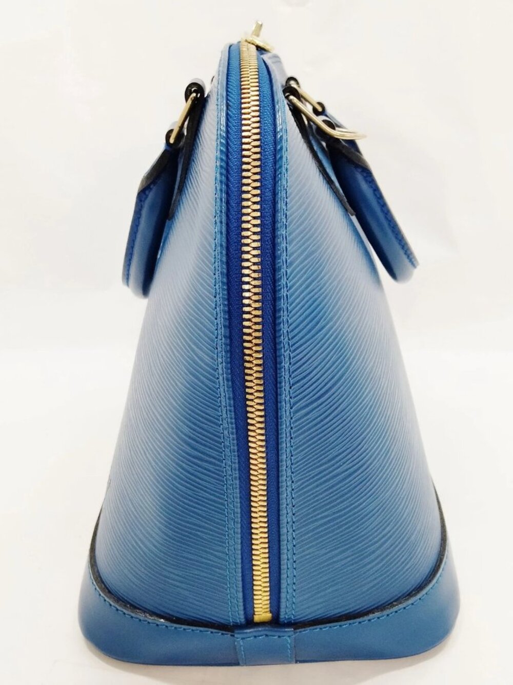 Authentic Louis Vuitton Alma PM Epi Leather Blue Handbag Satchel Bag - Picture 4 of 16